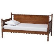 Baxton Studio Danette Bobbin Wood Daybed, Twin